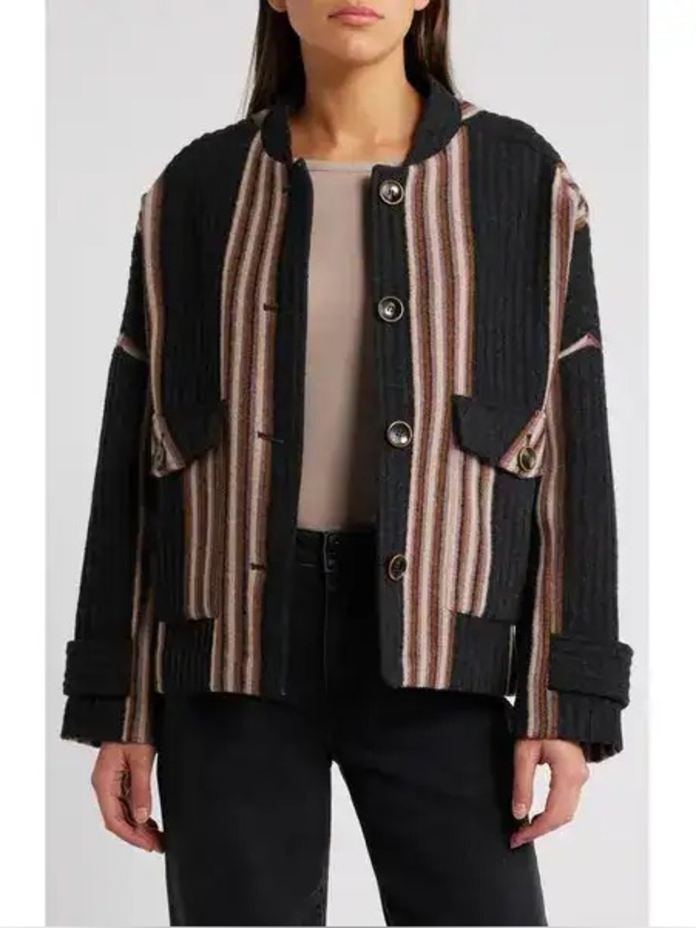 NWT Sessun Yaletown Rib Wool Blend Jacket